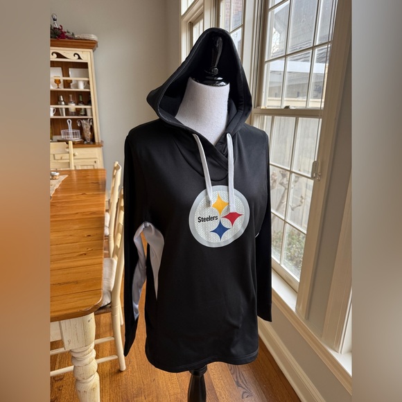 Pittsburgh Steelers TX3 Warm Fleece Lined NFL Team Apparel Women's Hoodie Black - Picture 6 of 13